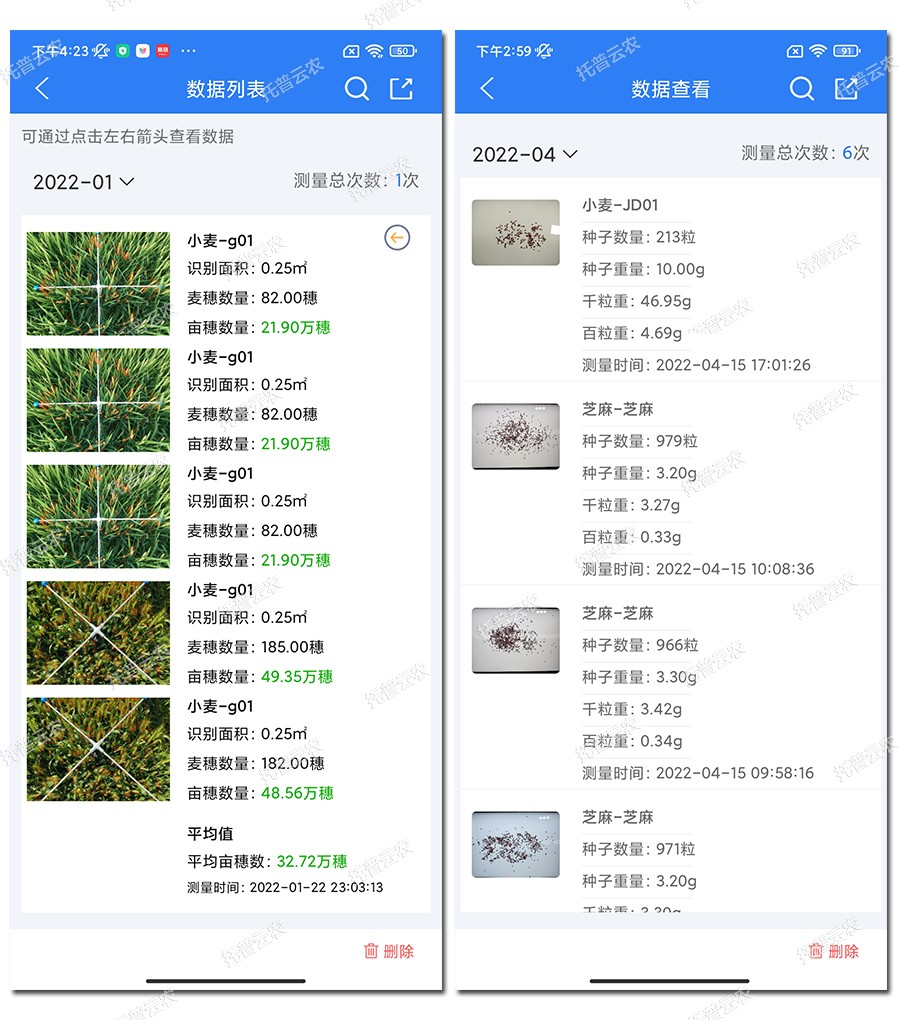 小麥畝穗數測量儀數據分析 小麥畝穗數測量儀數據分析